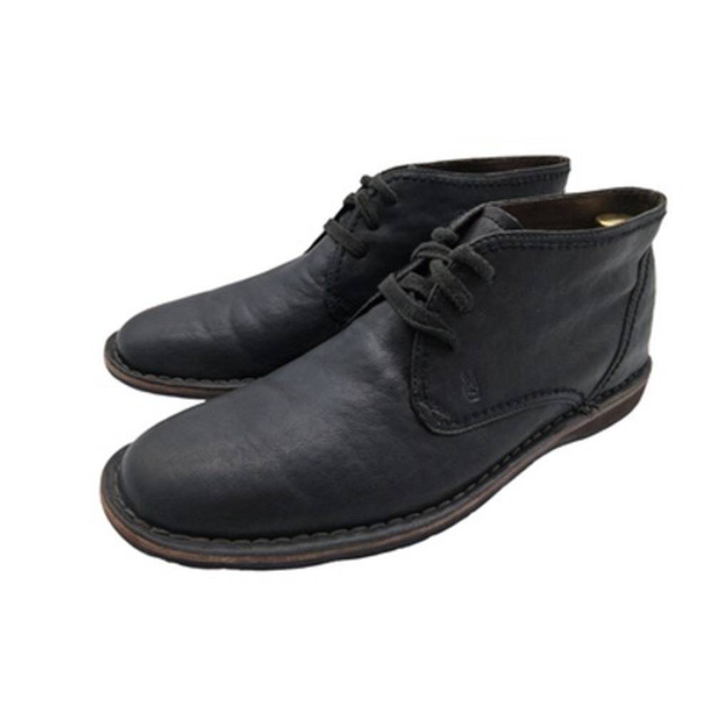 John Varvatos Chukka Boots Mens Size 10.5 Black Leather Lace Up Ankle Casual